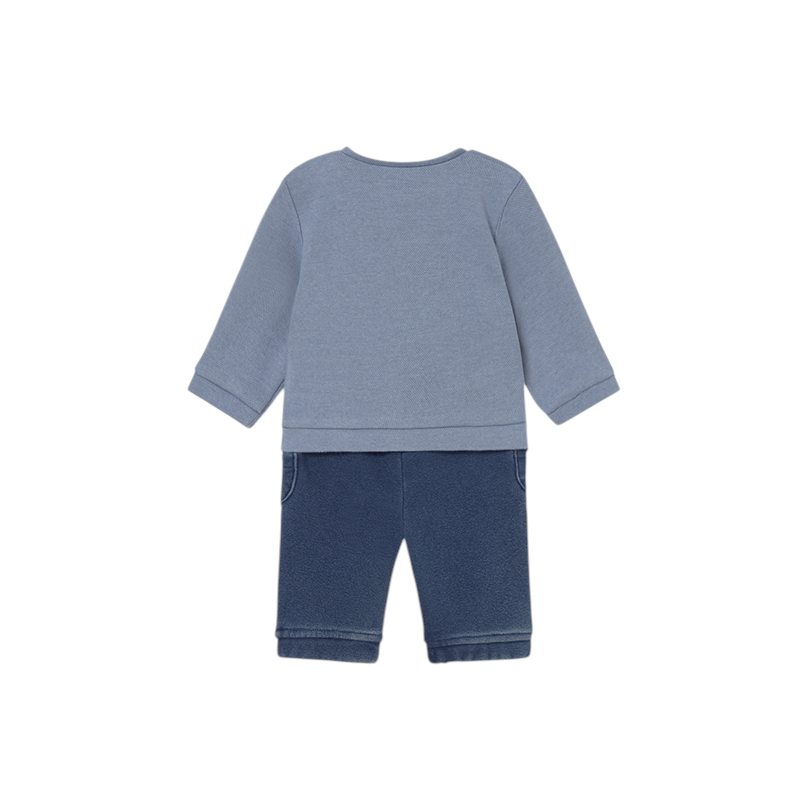 Conjunto pantalón y sudadera perrito bebé MAYORAL Blue bell