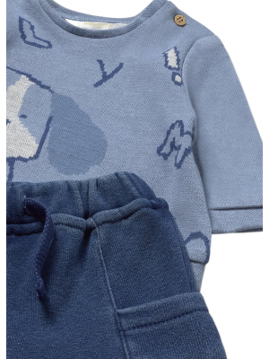 Conjunto pantalón y sudadera perrito bebé MAYORAL Blue bell 2