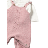 Conjunto peto y jersey recién nacida MAYORAL Orquídea