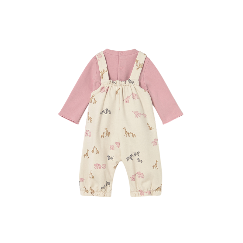 Conjunto peto y camiseta recién nacida MAYORAL