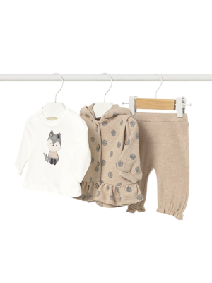 Chándal punto 3 piezas recién nacida MAYORAL