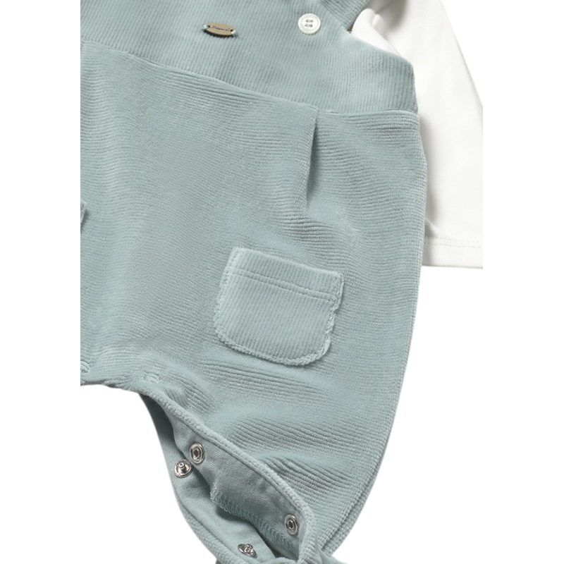 Pelele peto pana recién nacido MAYORAL Hielo