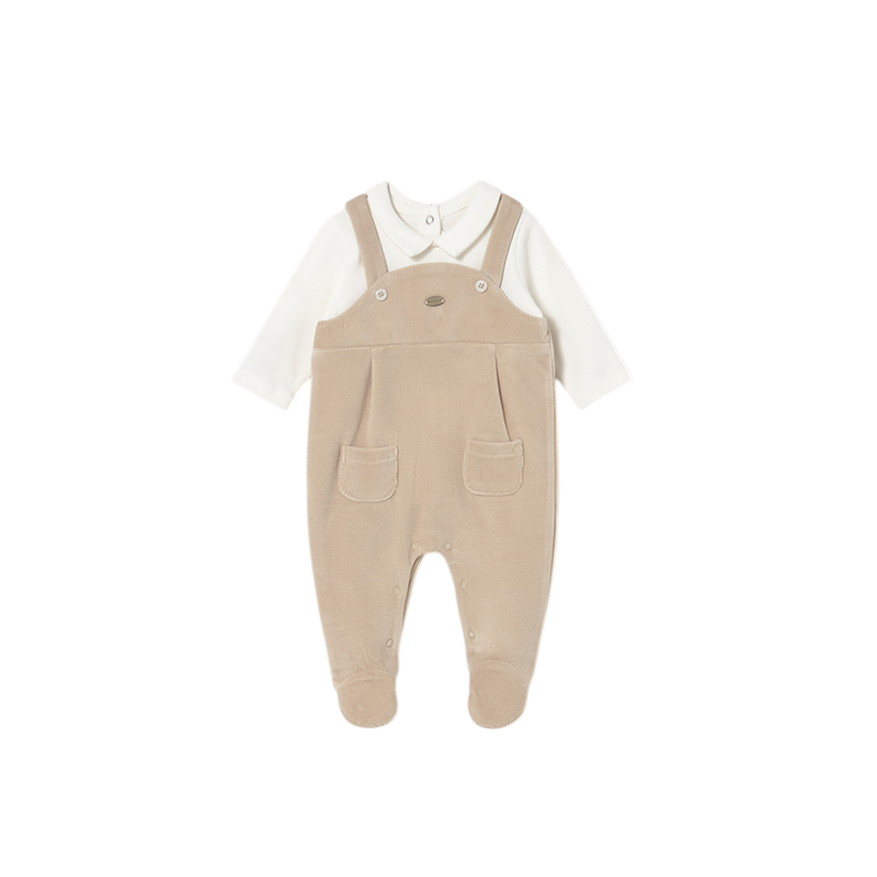 Pelele peto pana recién nacido MAYORAL Cereal