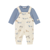 Conjunto peto estampado y camiseta Bebé MAYORAL Blue