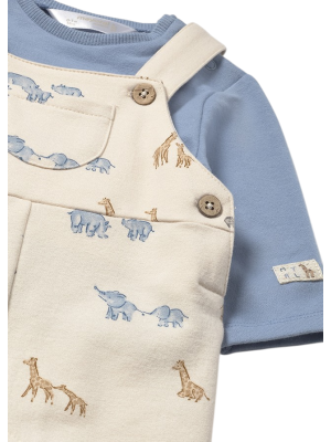 Conjunto peto estampado y camiseta Bebé MAYORAL Blue 2