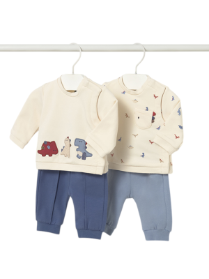 Conjunto 4 piezas dinosaurio recién nacido MAYORAL Artico