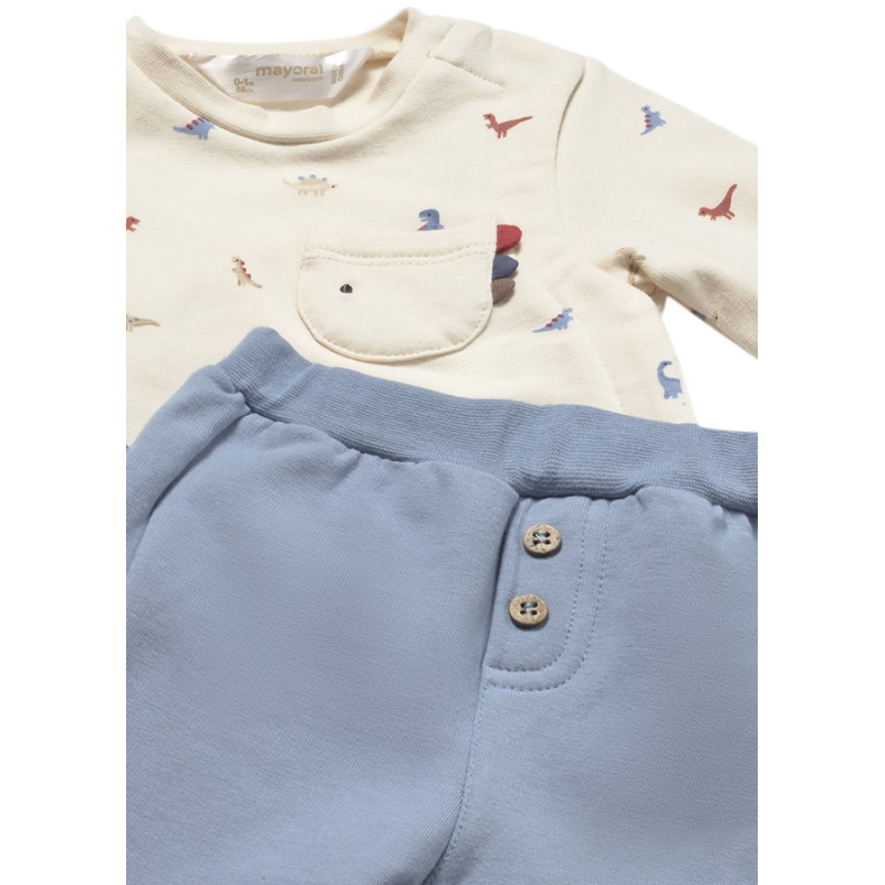 Conjunto 4 piezas dinosaurio recién nacido MAYORAL Artico