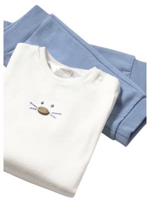 Chándal con camiseta recién nacido MAYORAL Nube 2