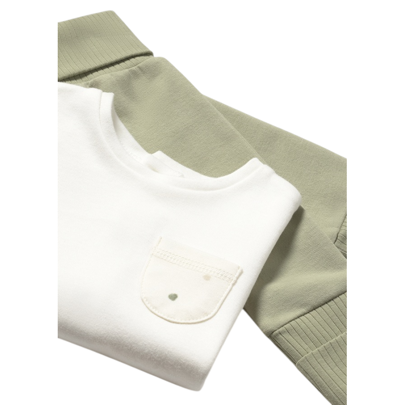 Chándal con camiseta recién nacido MAYORAL Salvia