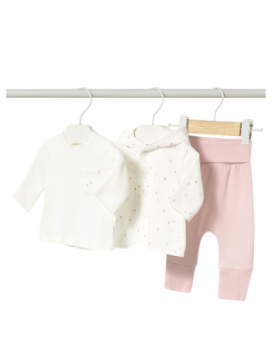 Chándal con camiseta recién nacida MAYORAL Rosa