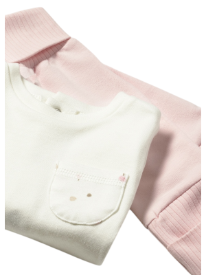 Chándal con camiseta recién nacida MAYORAL Rosa 2