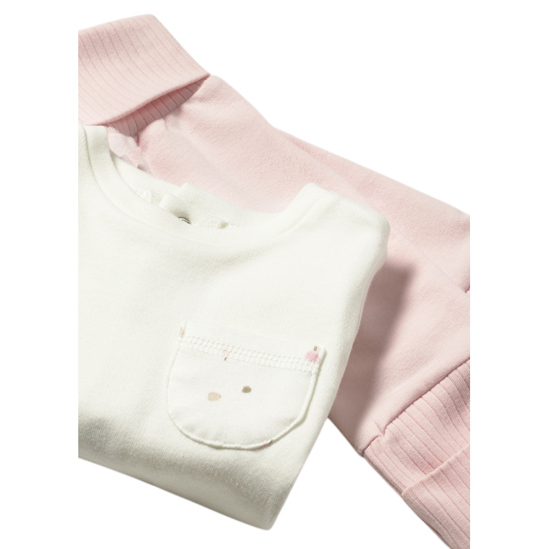 Chándal con camiseta recién nacida MAYORAL Rosa