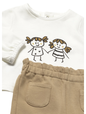 Chándal con camiseta recién nacida MAYORAL Cacahuete 2