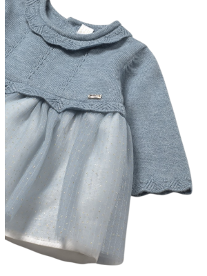 Vestido tricot y tul recién nacida MAYORAL Luna 2