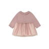 Vestido tricot y tul recién nacida MAYORAL Pétalo