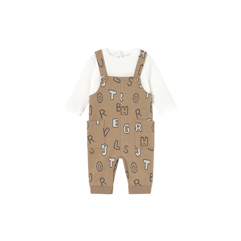 Pelele peto letras recién nacido MAYORAL Cacahuete