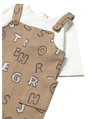 Pelele peto letras recién nacido MAYORAL Cacahuete 2