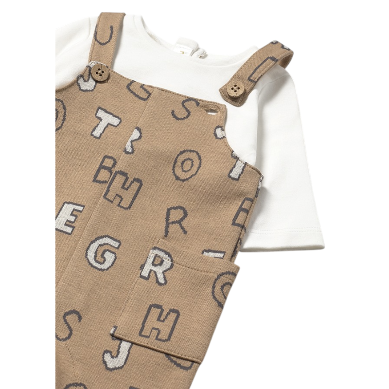 Pelele peto letras recién nacido MAYORAL Cacahuete