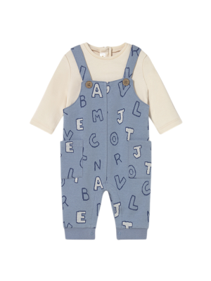 Pelele peto letras recién nacido MAYORAL Blue Bell