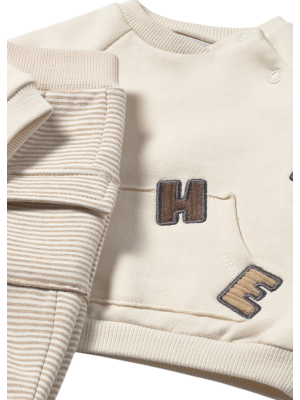 Conjunto 4 piezas recién nacido MAYORAL Cacao 2