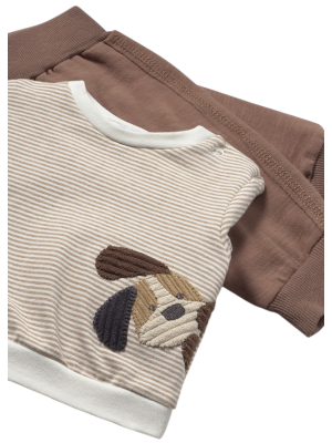 Conjunto chaleco 3 piezas recién nacido MAYORAL Cacao 2