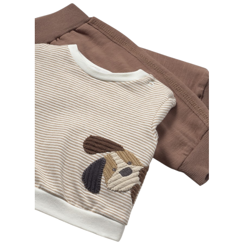 Conjunto chaleco 3 piezas recién nacido MAYORAL Cacao