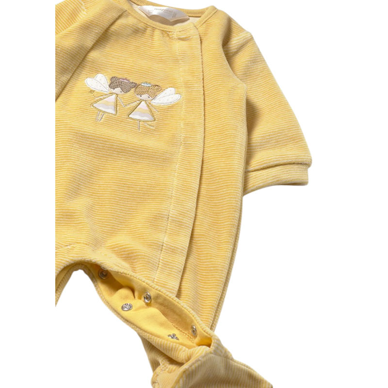 Pelele tundosado recién nacida MAYORAL Miel