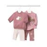 Conjunto leggings 4 piezas recién nacida MAYORAL Orquídea