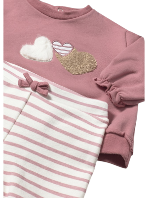 Conjunto leggings 4 piezas recién nacida MAYORAL Orquídea 2