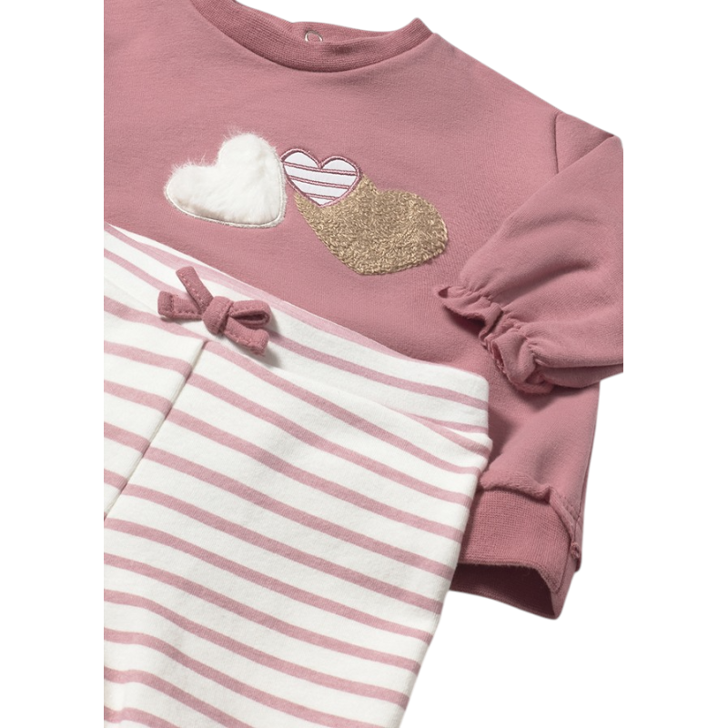 Conjunto leggings 4 piezas recién nacida MAYORAL Orquídea