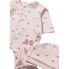 Pelele Pijama y gorro dinosaurio recién nacida MAYORAL Rosa