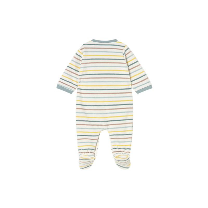 Pelele Pijama tundosado rayas recién nacido MAYORAL Hielo