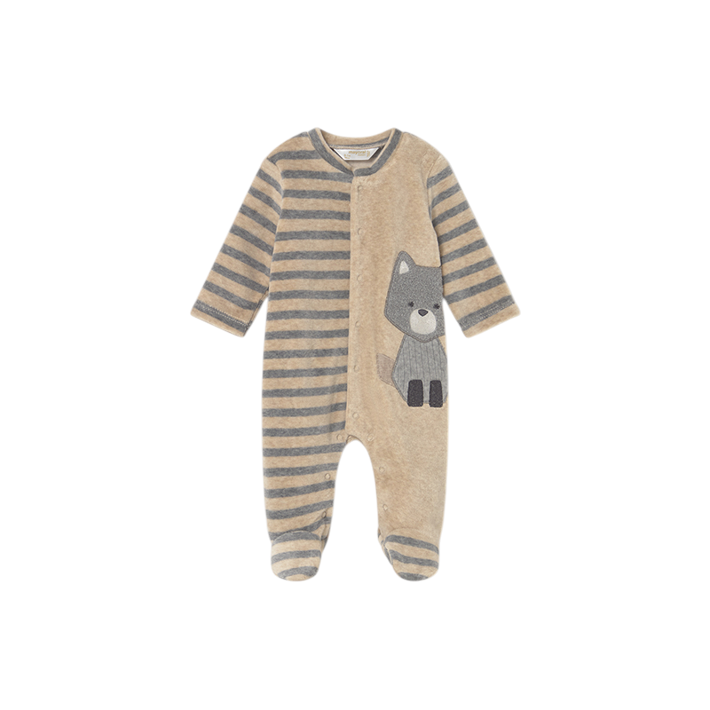 Set 2 peleles Pijamas tundosados recién nacido MAYORAL Cereal