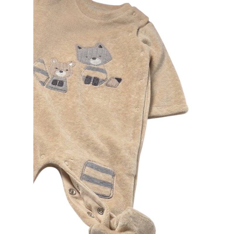 Set 2 peleles Pijamas tundosados recién nacido MAYORAL Cereal