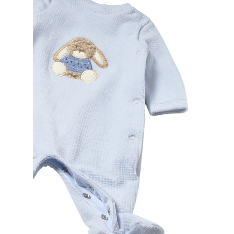 Set 2 peleles Pijamas tundosados recién nacido MAYORAL Nube