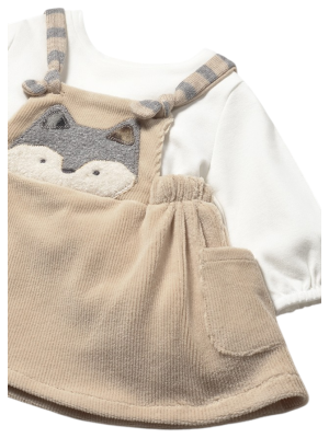 Pelele falda punto pana recién nacida MAYORAL Cereal 2