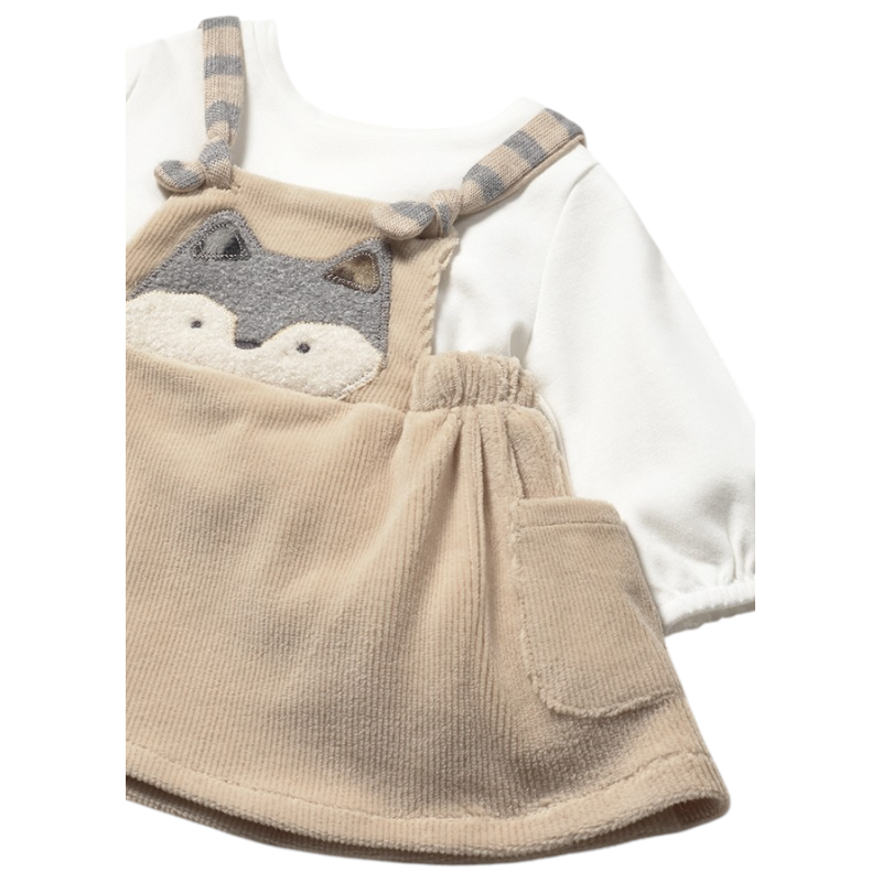 Pelele falda punto pana recién nacida MAYORAL Cereal