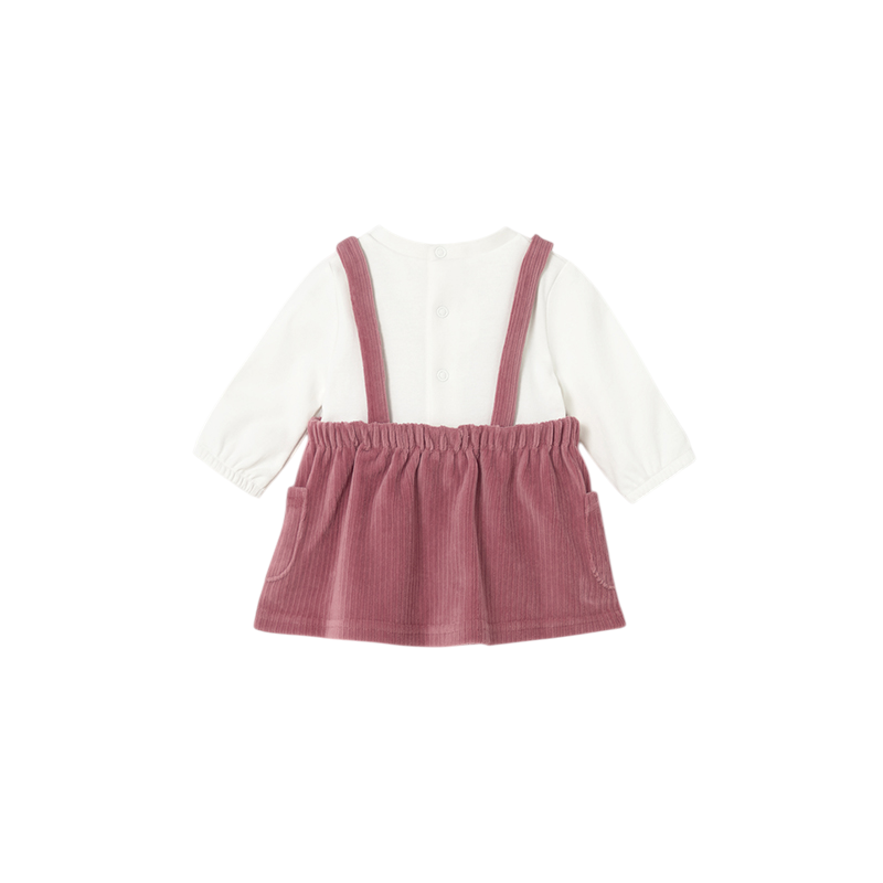 Pelele falda punto pana recién nacida MAYORAL Blush