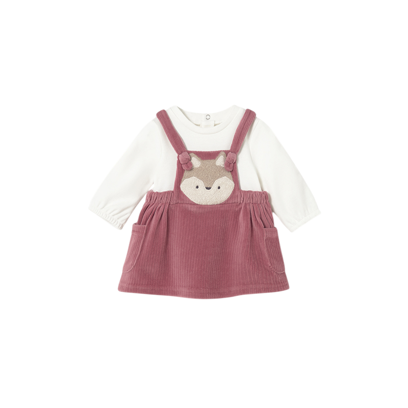 Pelele falda punto pana recién nacida MAYORAL Blush