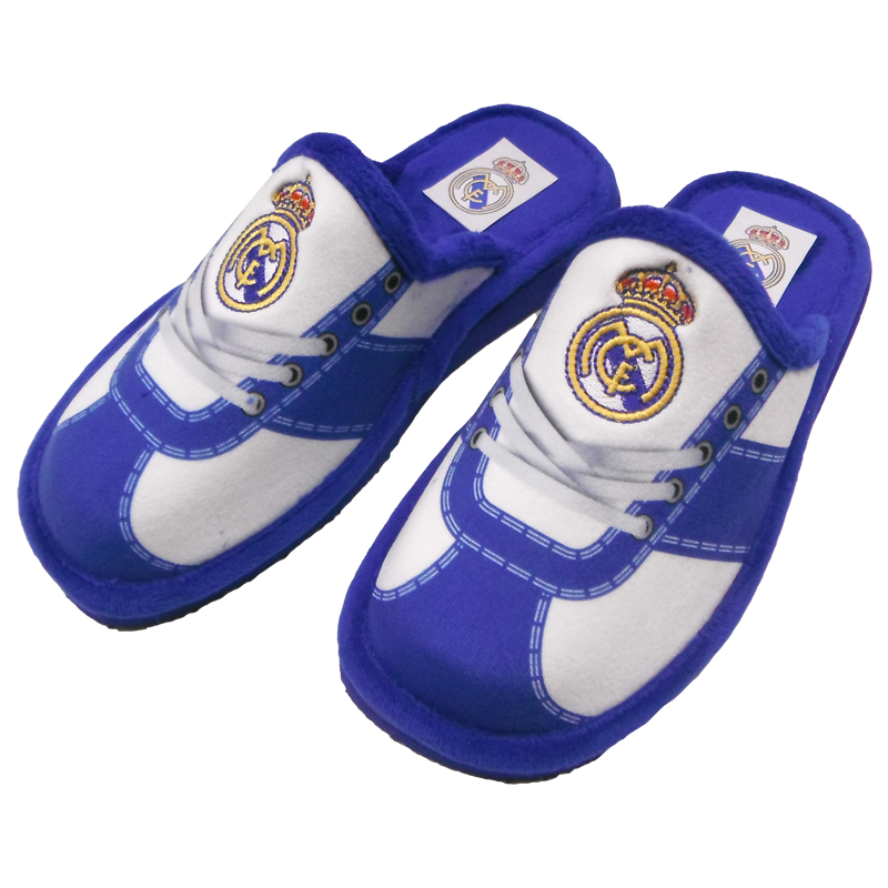 Zapatillas REAL MADRID Oficiales andar en casa estampado CORDONES