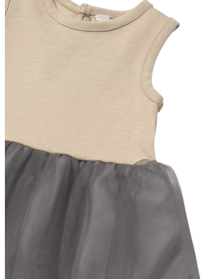Vestido combinado tul recién nacida MAYORAL Cereal 2