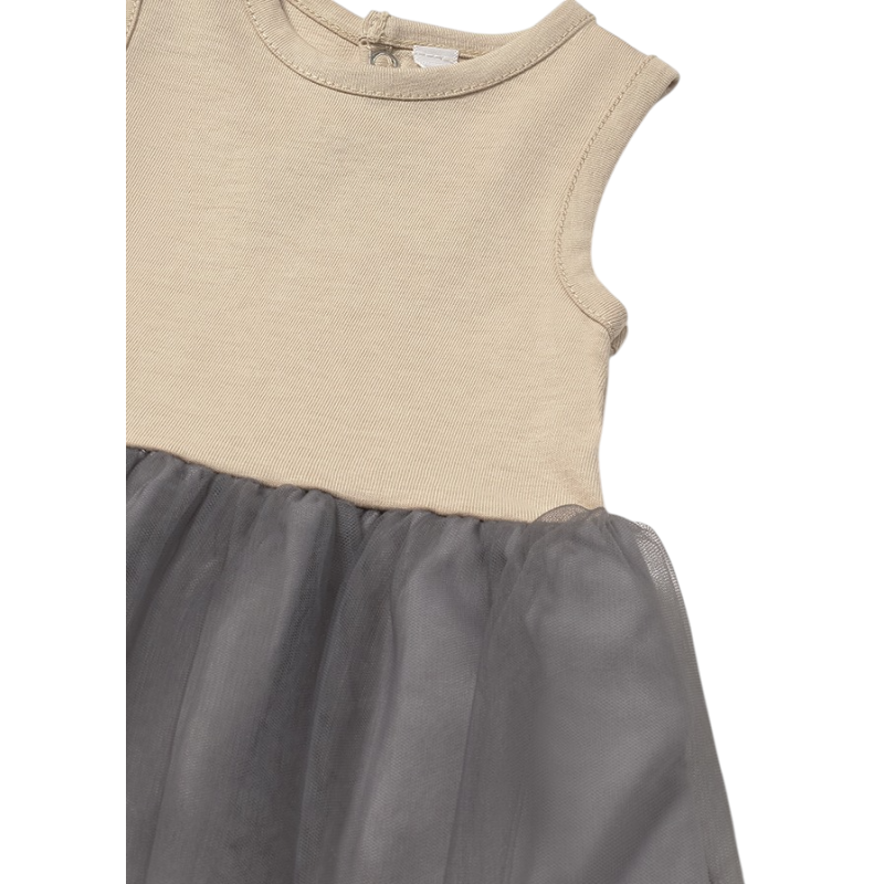 Vestido combinado tul recién nacida MAYORAL Cereal