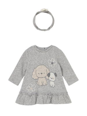 Vestido con diadema recién nacida MAYORAL Vapor