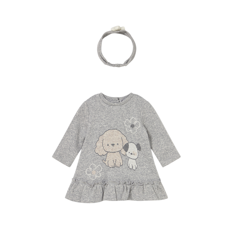 Vestido con diadema recién nacida MAYORAL Vapor