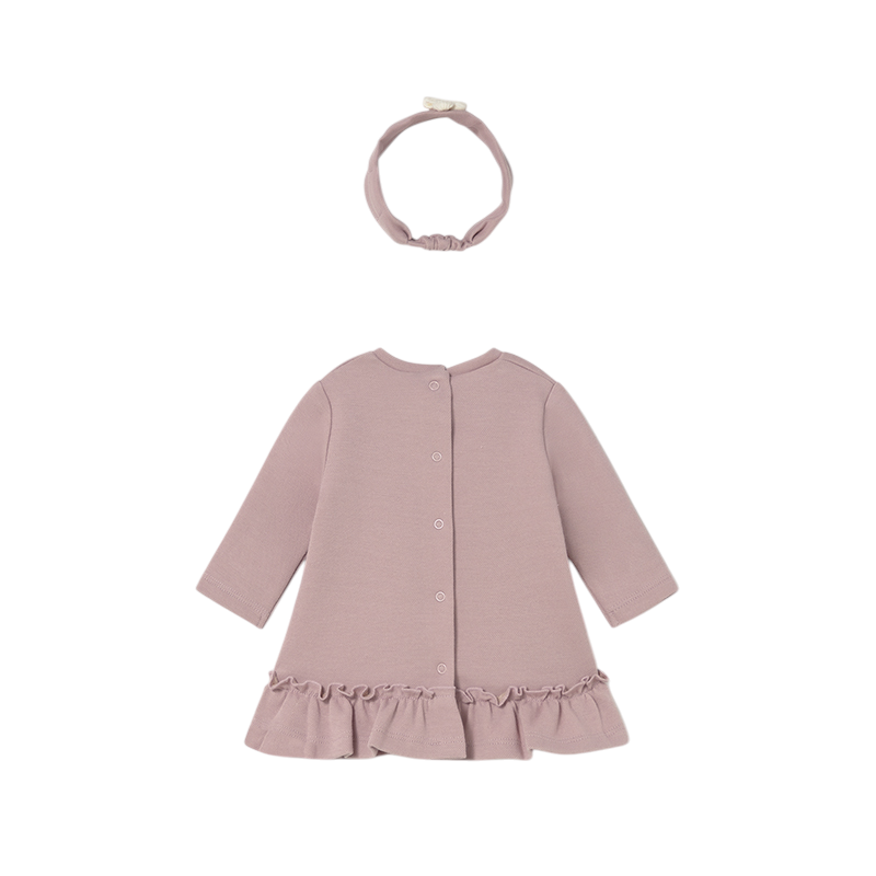 Vestido con diadema recién nacida MAYORAL Pétalo