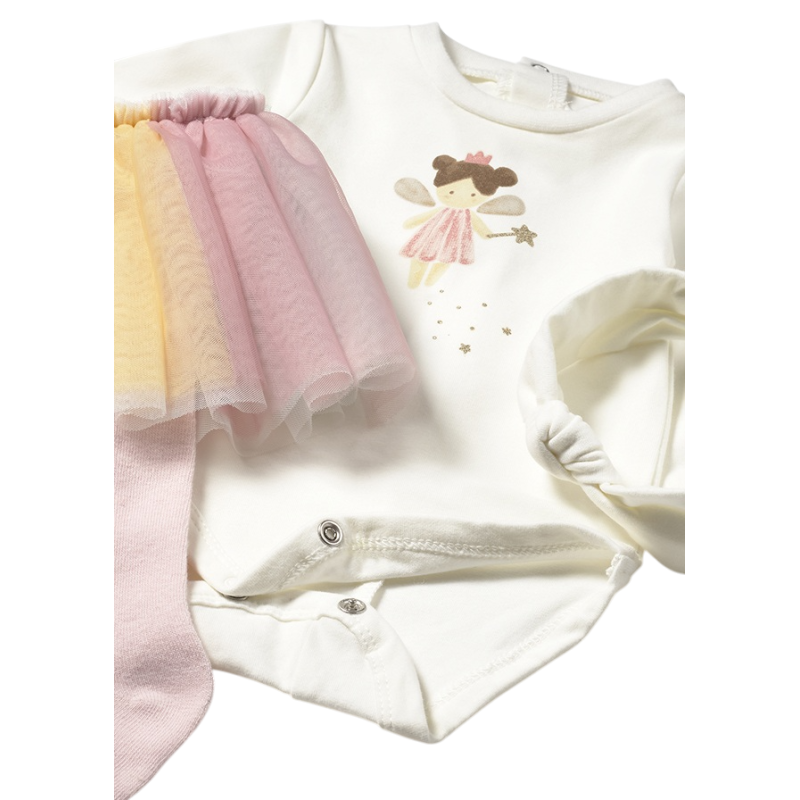 Conjunto 3 piezas tutú recién nacida MAYORAL Multicolor