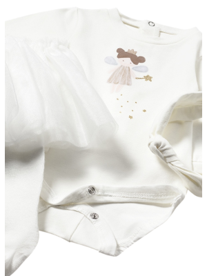 Conjunto 3 piezas tutú recién nacida MAYORAL Crudo 2