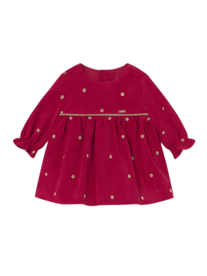 Vestido fantasía recién nacida MAYORAL Guinda