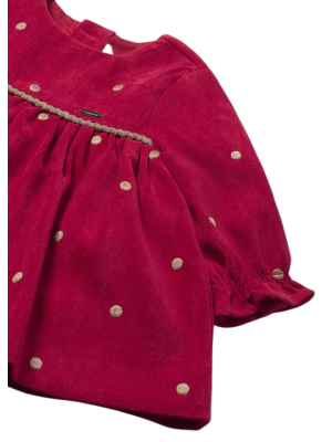 Vestido fantasía recién nacida MAYORAL Guinda 2