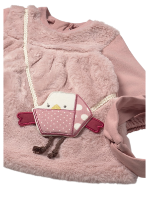 Vestido con bolsito y diadema recién nacida MAYORAL Mellow 2